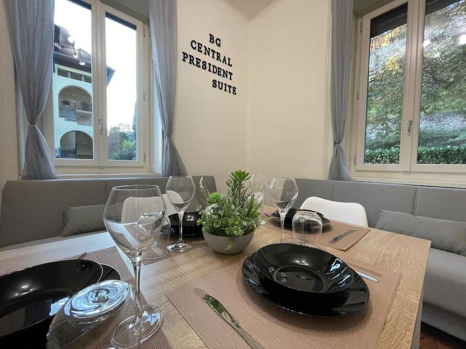 Bg Central President Suite Con Parcheggio - Vista Citta Alta Bergamo Exterior photo